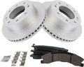 TRQ Front Brake Pad & Rotor Kit Ceramic G-Coated - Durable Stopping