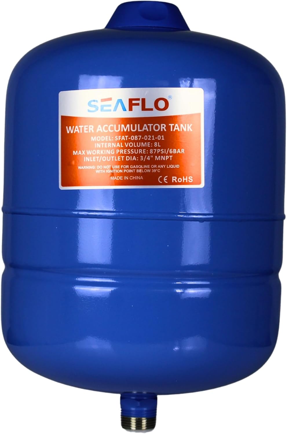 SEAFLO 2 Gallon Pre-Pressurized Accumulator Tank for RVs & Boats