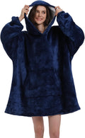 Wearable Blanket Hoodie - Oversized Cozy Flannel for Adults