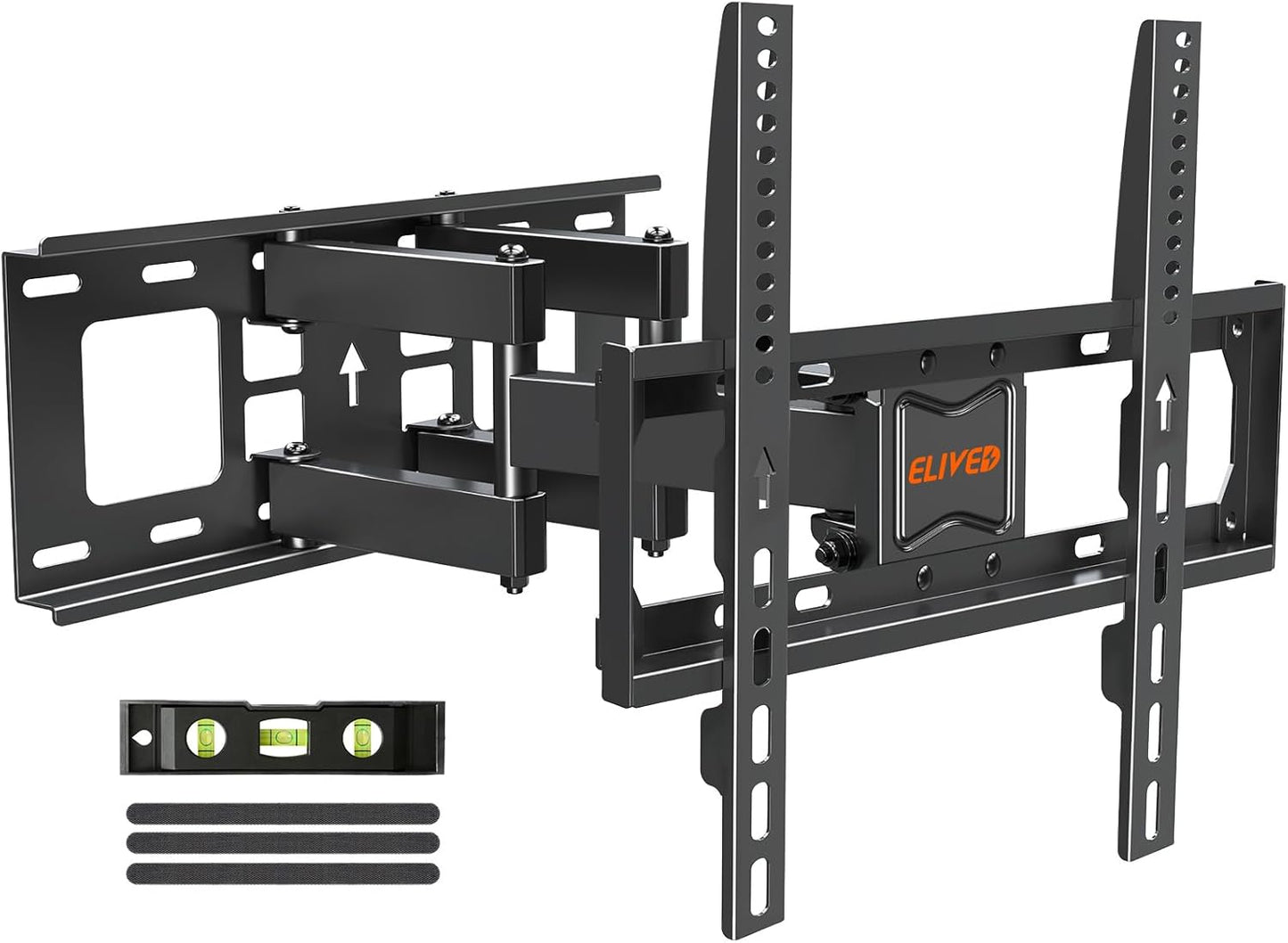 ELIVED Full Motion TV Wall Mount - Swivels & Tilts TVs Up To 99 lbs