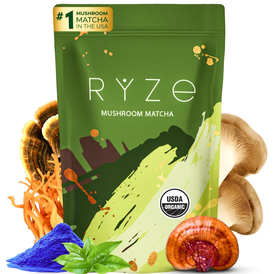 RYZE Mushroom Matcha: Boost Energy & Focus