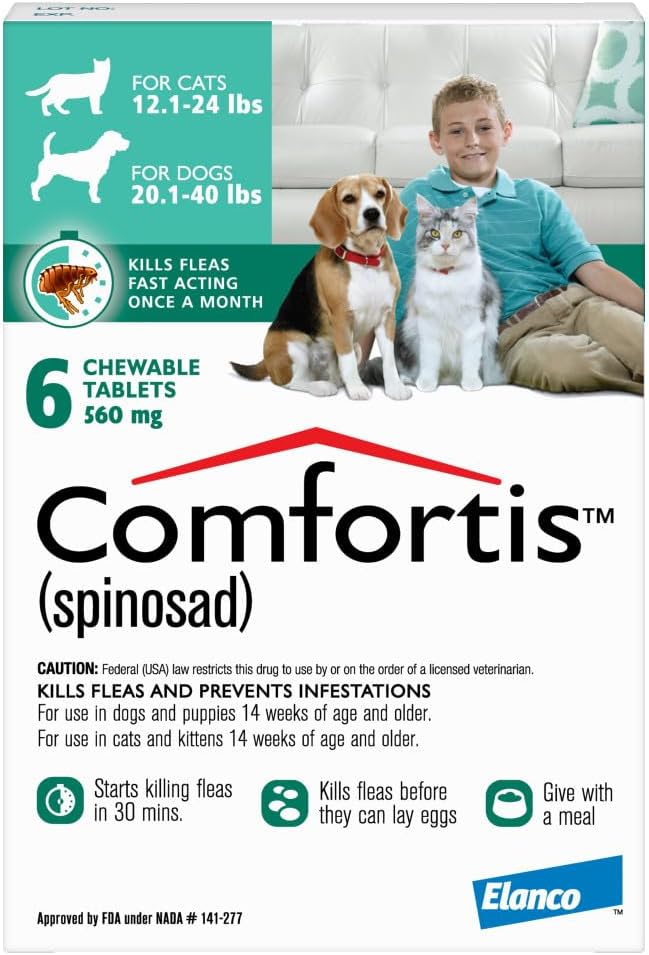 Comfortis for Dogs and Cats: Effective Flea Treatment Chewables
