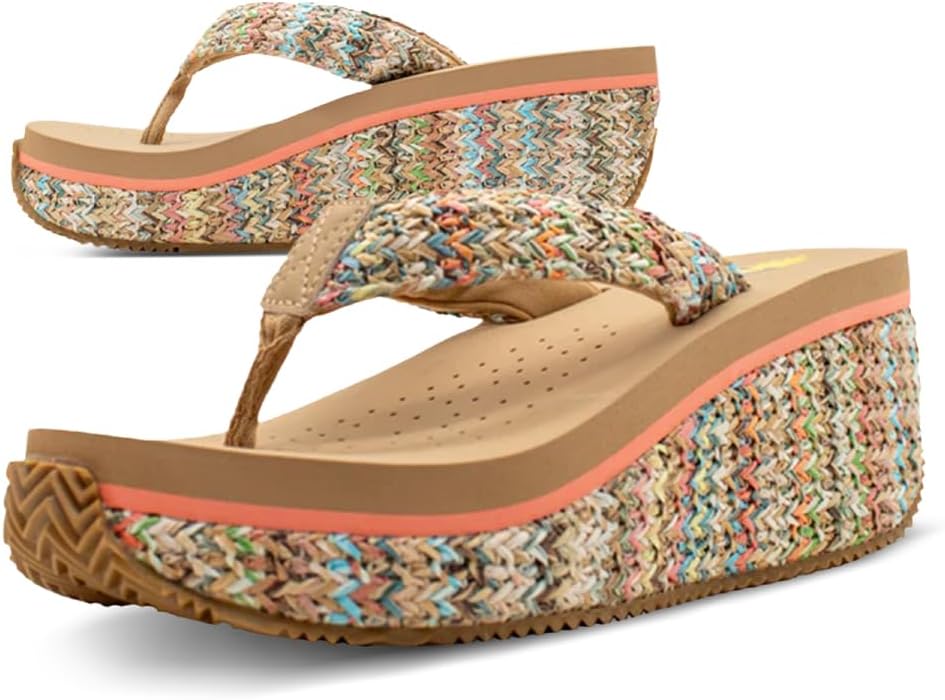 VOLATILE Island Wedge Sandals for Women with EVA Insole