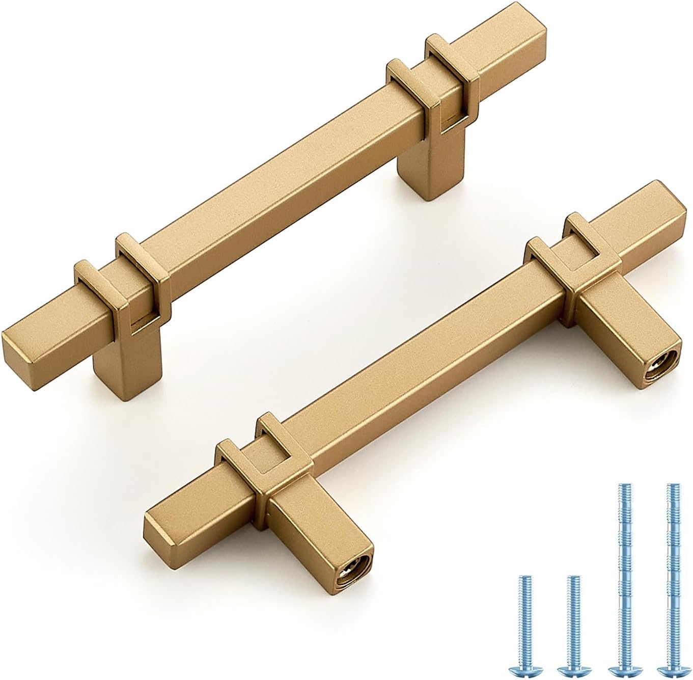 3 Inch Cabinet Handles for Kitchen, Elegant Gold Drawer Pulls