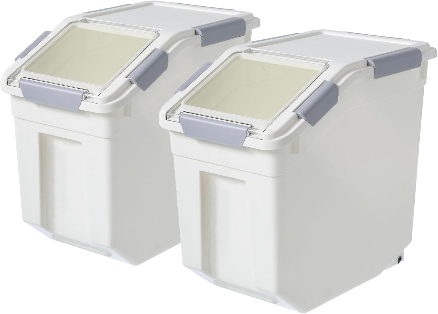 HANAMYA 15 Liter Rice Storage Container with Measuring Cup