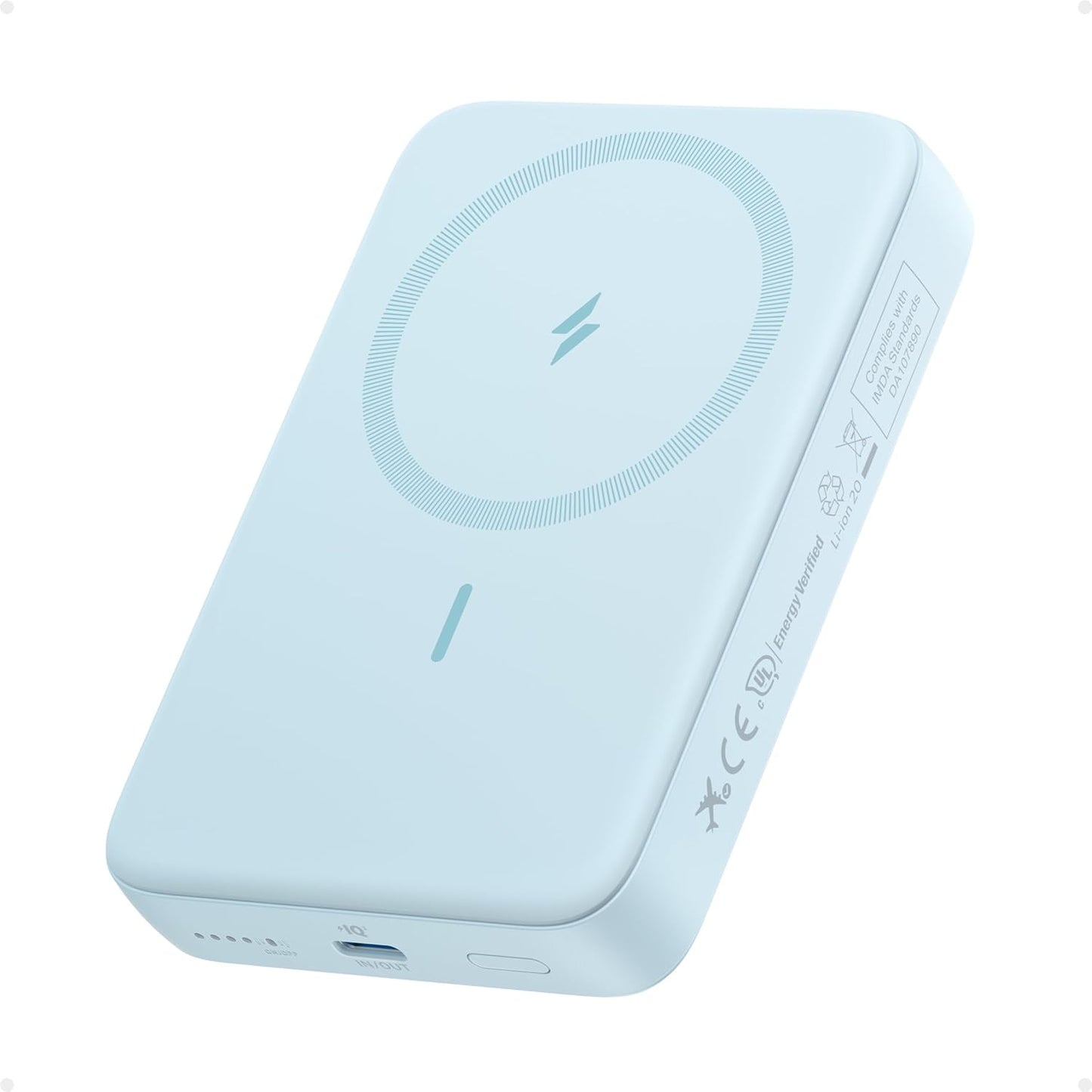 Anker Zolo Magnetic Power Bank: Fast-Charging 10,000mAh for iPhone & AirPods