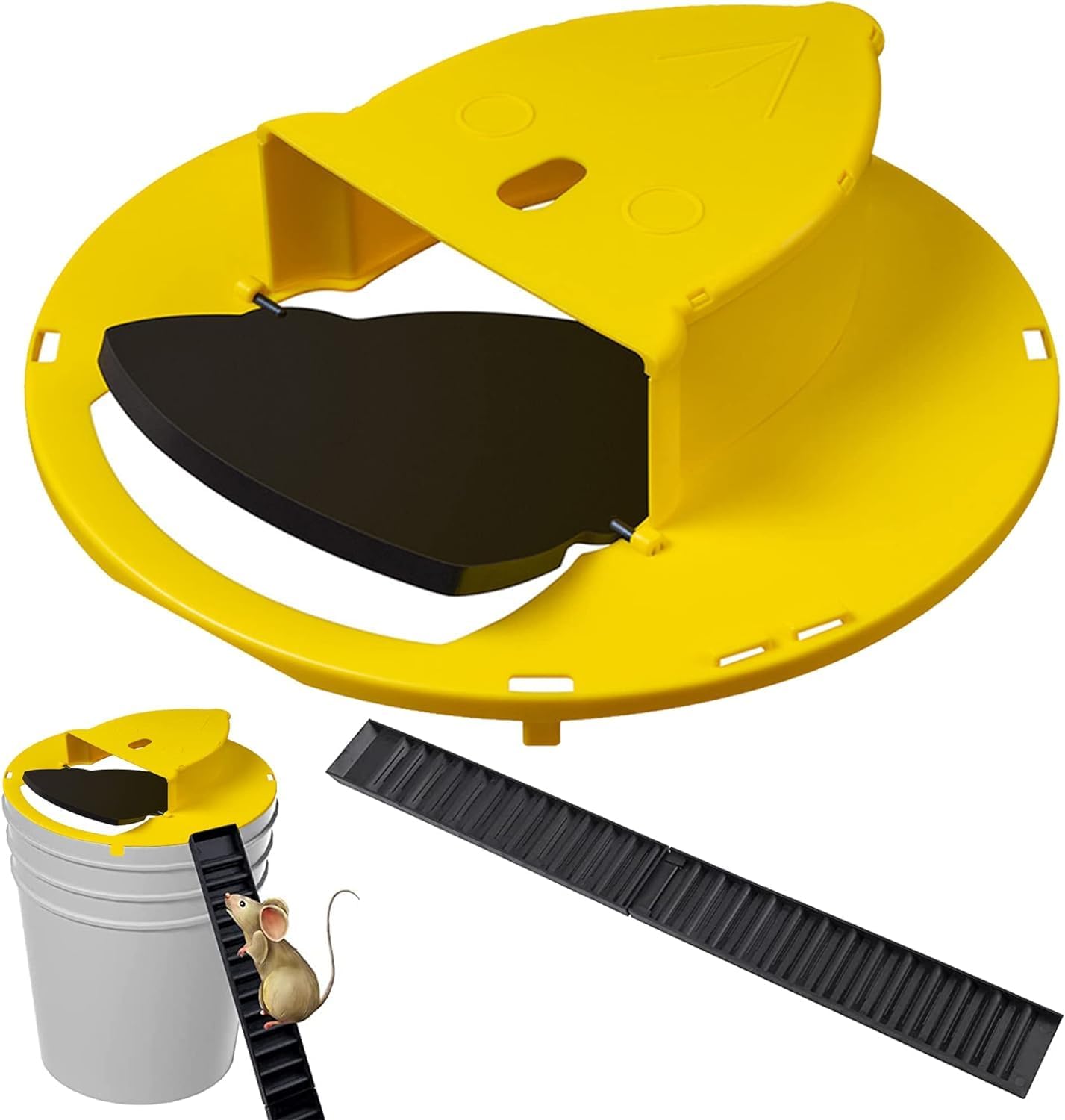 Auto Reset Humane Mouse Trap Bucket Lid