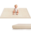 Baby Play Mat for Floor 1.3 in Thick Memory Foam - Super Soft Coral