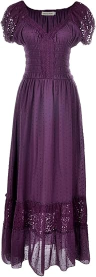 Anna-Kaci Renaissance Peasant Maiden Dress for Boho Style Lovers
