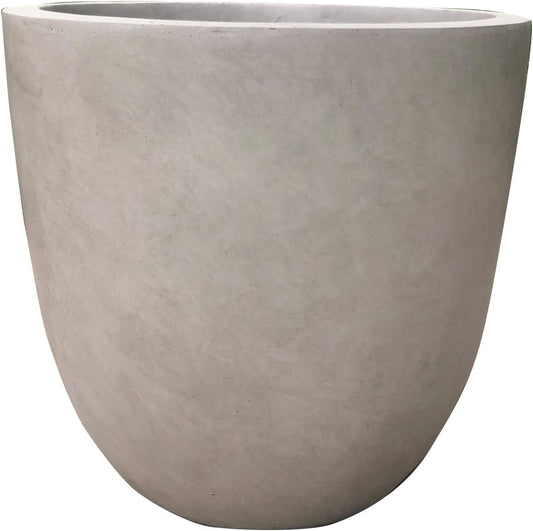 Kante 18 Inch Round Concrete Planter for Home and Garden