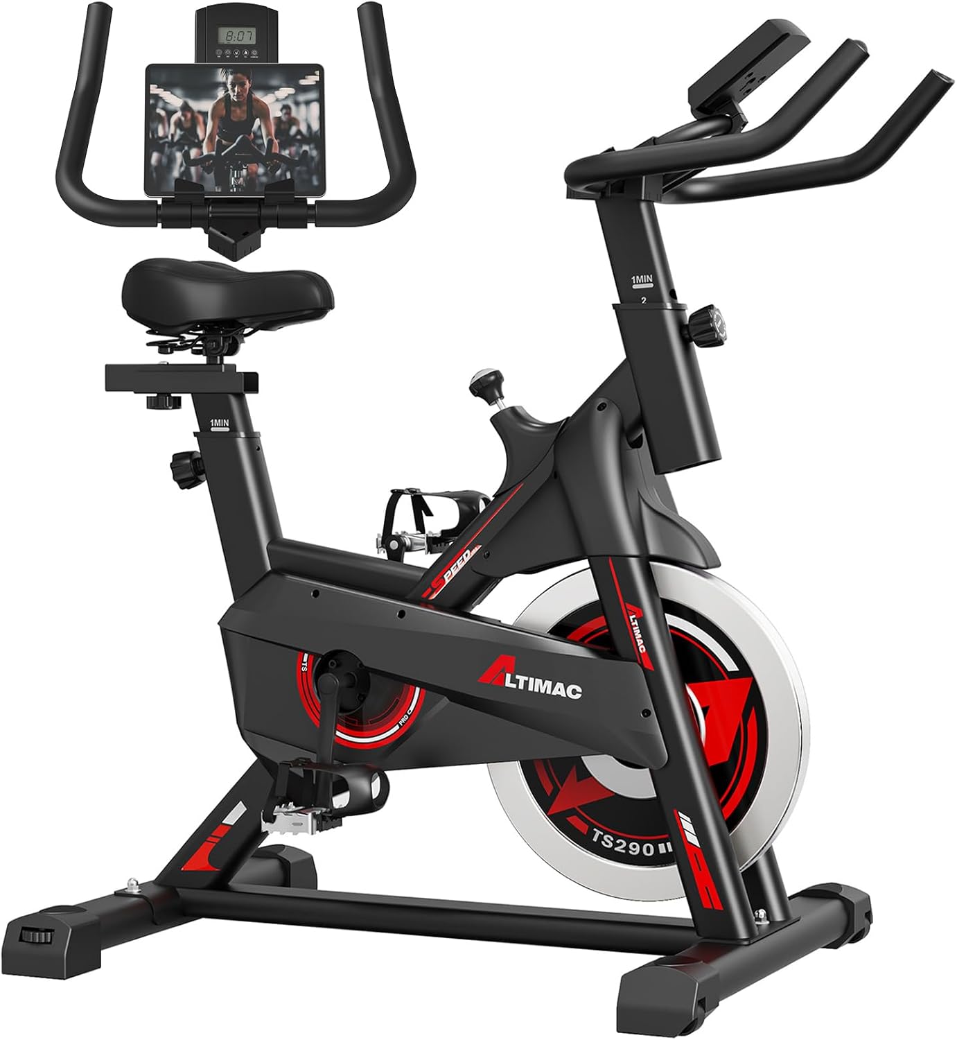 Exercise Bike for Home with 300lbs Capacity and Comfort Features