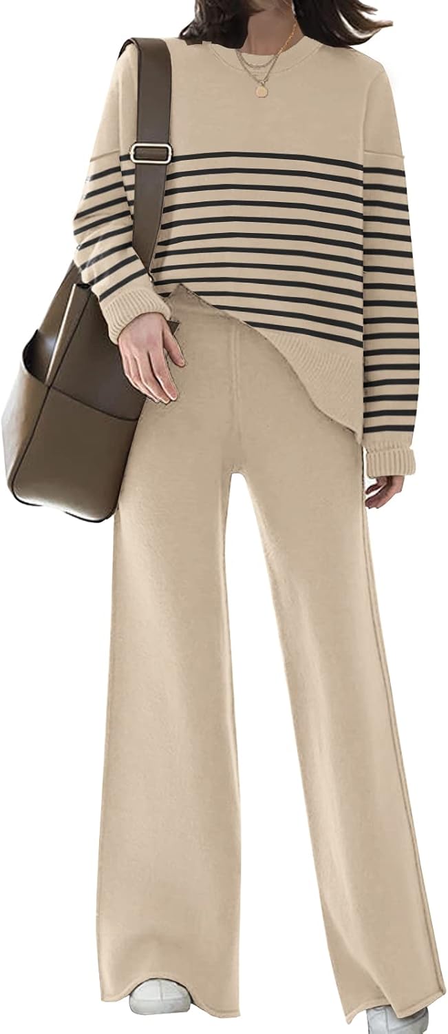 Elegant Lounge Sets for Women - Stylish Knitted Sweatsuit Set
