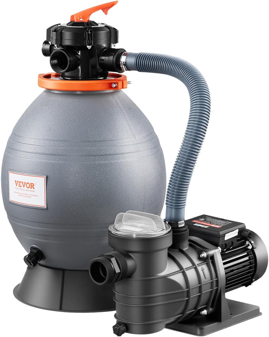 VEVOR Sand Filter Pump for Above Ground Pools, 16 in, 3500 GPH