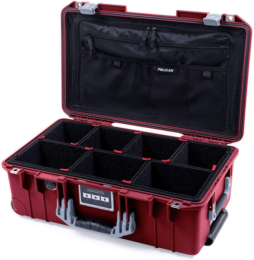 Pelican Oxblood 1535 Air Case with TrekPak Dividers & Organizer
