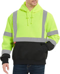 ProtectX Hi Vis Hoodie for Men Women Class 3 - Warm, Reflective Safety
