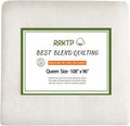 RRKTP Quilt Batting Queen Size 96ftx108ft - 80/20 Cotton Poly Medium