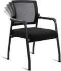 Desk Chair No Wheels with Adjustable Mesh Backrest - Ergonomic Guest