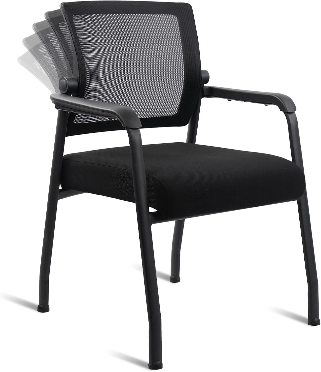 Desk Chair No Wheels with Adjustable Mesh Backrest for Comfort