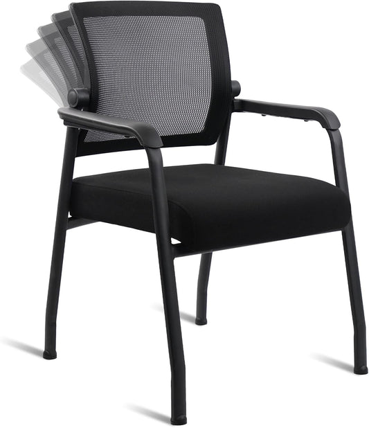 Desk Chair No Wheels with Adjustable Mesh Backrest for Comfort