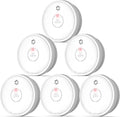 Fire Alarms Smoke Detectors 6-Pack - Photoelectric Smoke Alarms