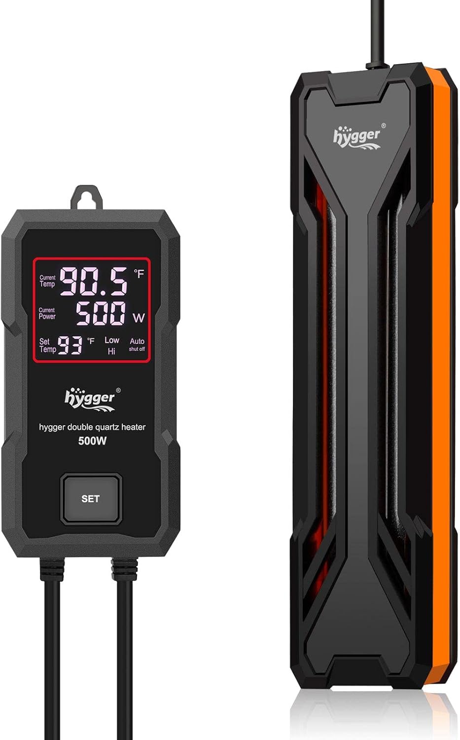 Hygger Submersible Aquarium Heater | Digital LED Controller