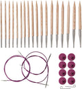 Knit Picks Options Wood Interchangeable Needle Set US 4-11 - Sunstruck