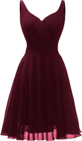 Chiffon V-Neck Sundress for Women - Adjustable Spaghetti Strap