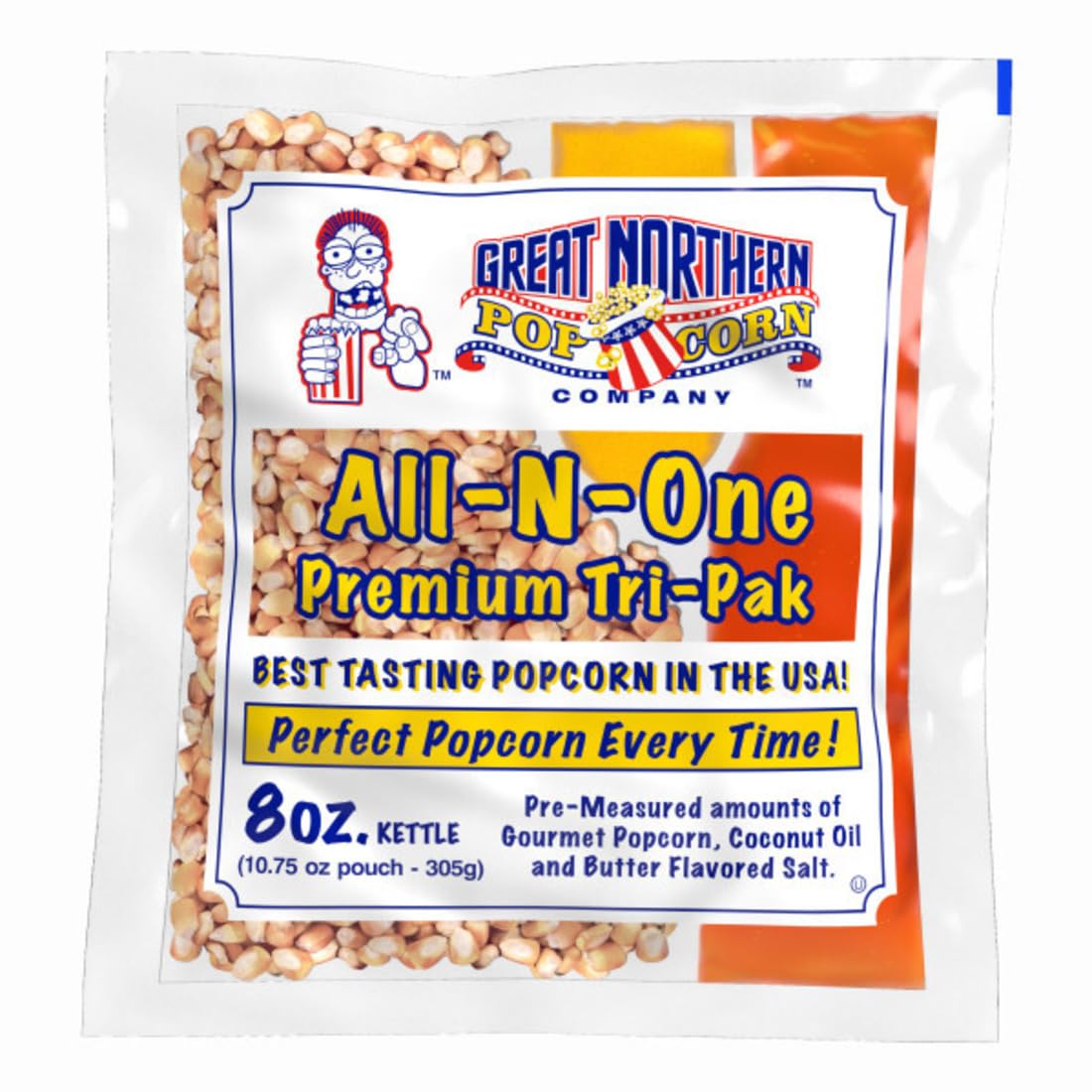 Convenient 8oz Popcorn Packs for Movie Theaters