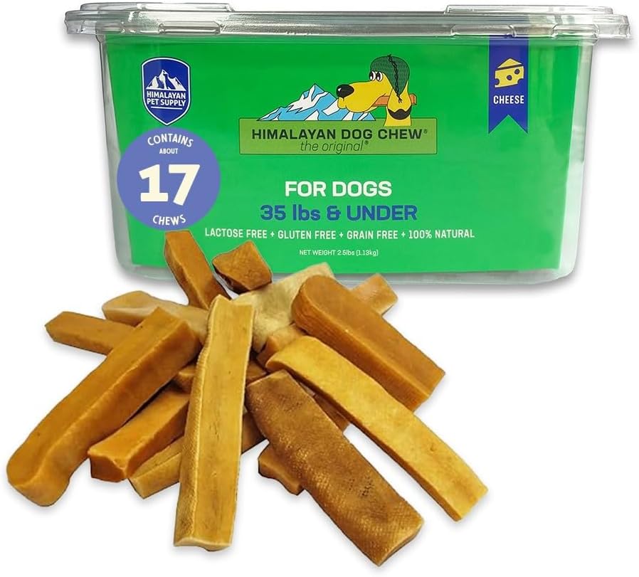Himalayan Dog Chew Cheese Chews for Medium Dogs, 2.5 lbs Tub