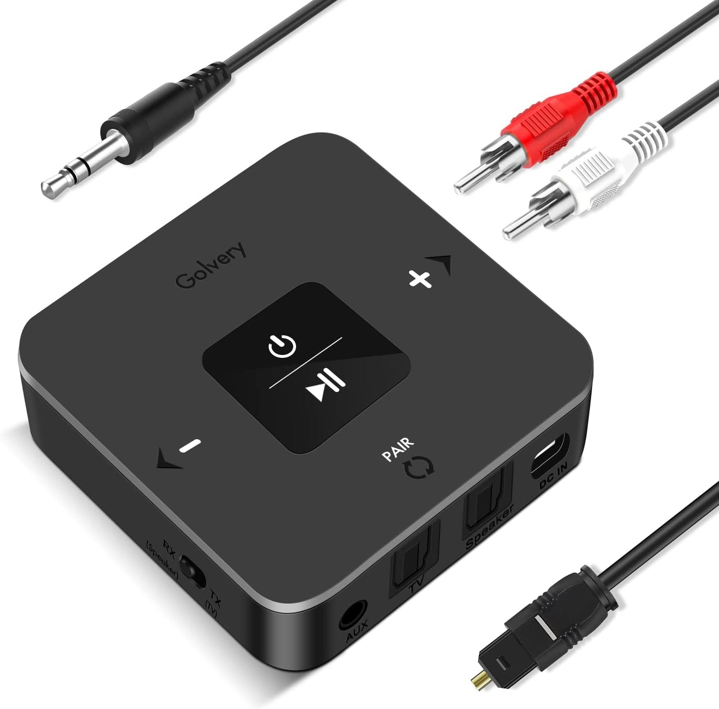 Golvery 2-in-1 Bluetooth Transmitter Receiver - Dual Device Pairing