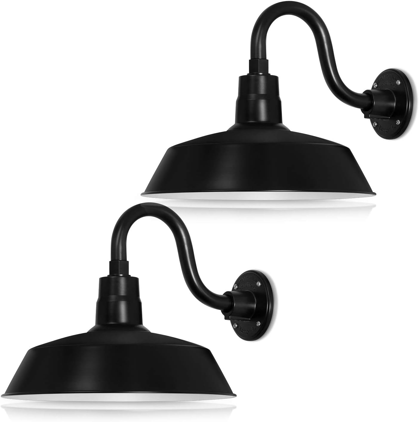 14in Satin Black Outdoor Gooseneck Barn Light Fixture Review