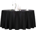 Ascoza 2pack 120 in Black Round Tablecloth - Economical Event Upgrade