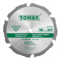 TOMAX PCDM10 10in 6 Tooth PCD Fiber Cement Saw Blade - Fast Cuts
