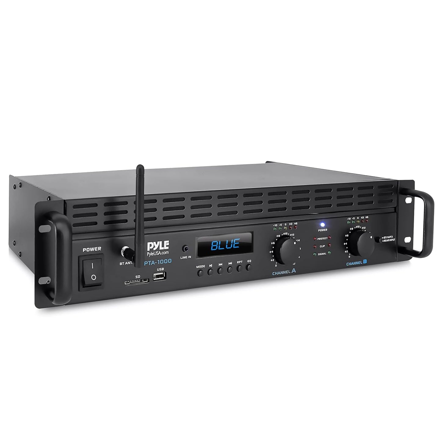 Pyle 2-Channel Bluetooth Power Amplifier for Pro Audio Sound