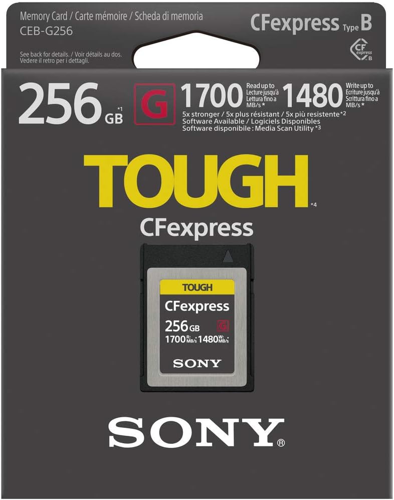 SONY Cfexpress Tough Memory Card for High-Speed Photography