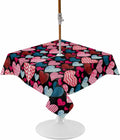 Romantic Heart Outdoor Tablecloth - Waterproof Patio Charm