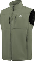 WULFUL Men's Windproof Lightweight Golf Vest - Fleece Lined Comfort