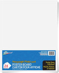 White Heavyweight Poster Board 22x28 - Durable, Water & Fade Resistant