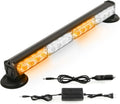 19in LED Emergency Strobe Light Bar - Portable Magnetic Roof Beacon