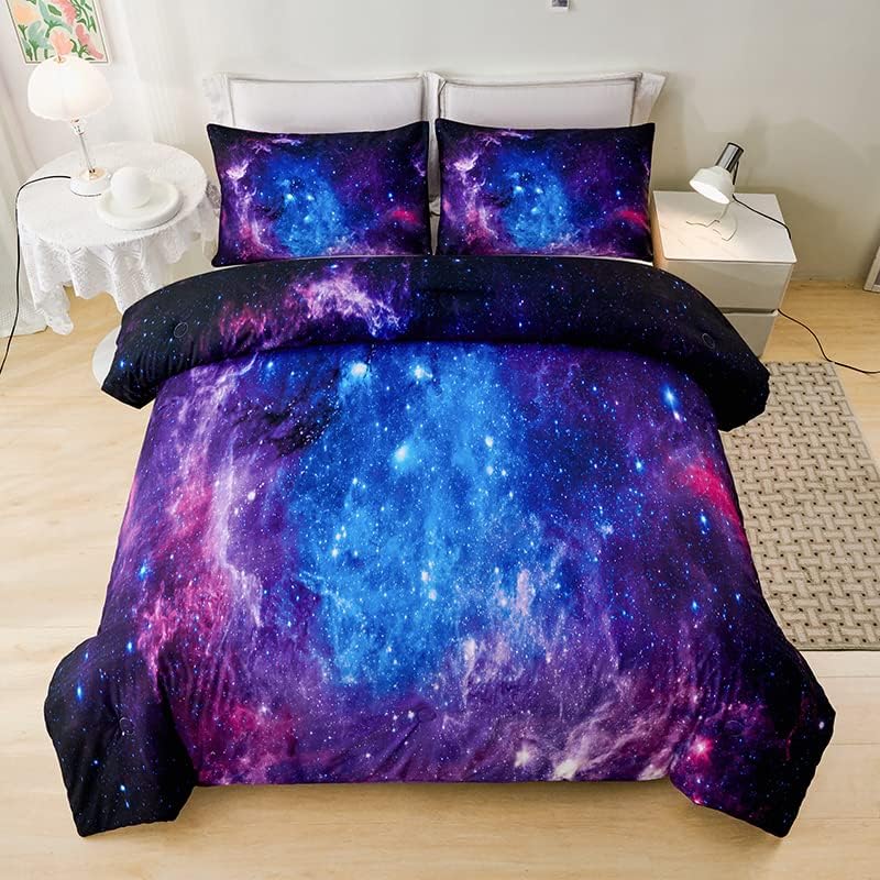 Galaxy Bedding Twin Comforter Set for Kids and Teens