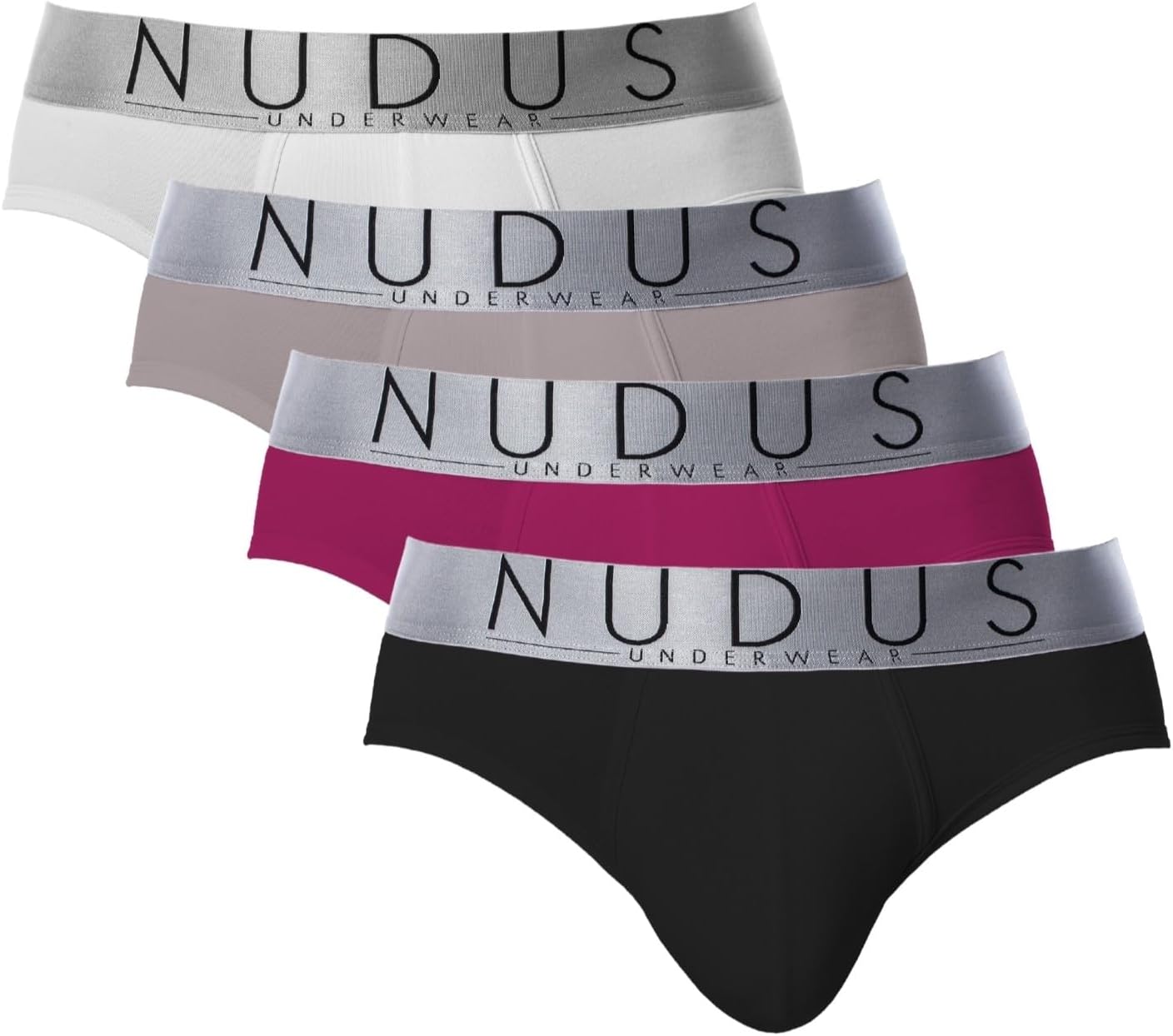 NUDUS Men's Cotton Underwear Pack of 4 for Comfort & Style