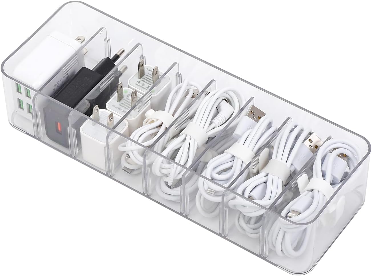 Yesesion Adjustable Cable Organizer Box - Tidy Desk Solutions
