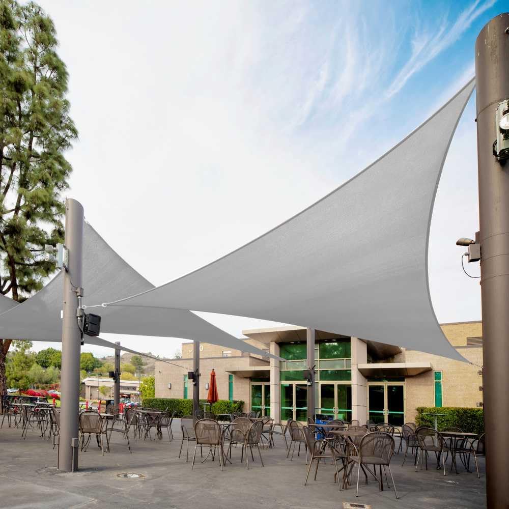 Royal Shade 12ft x 12ft Triangle Sun Shade Sail for Outdoor Use