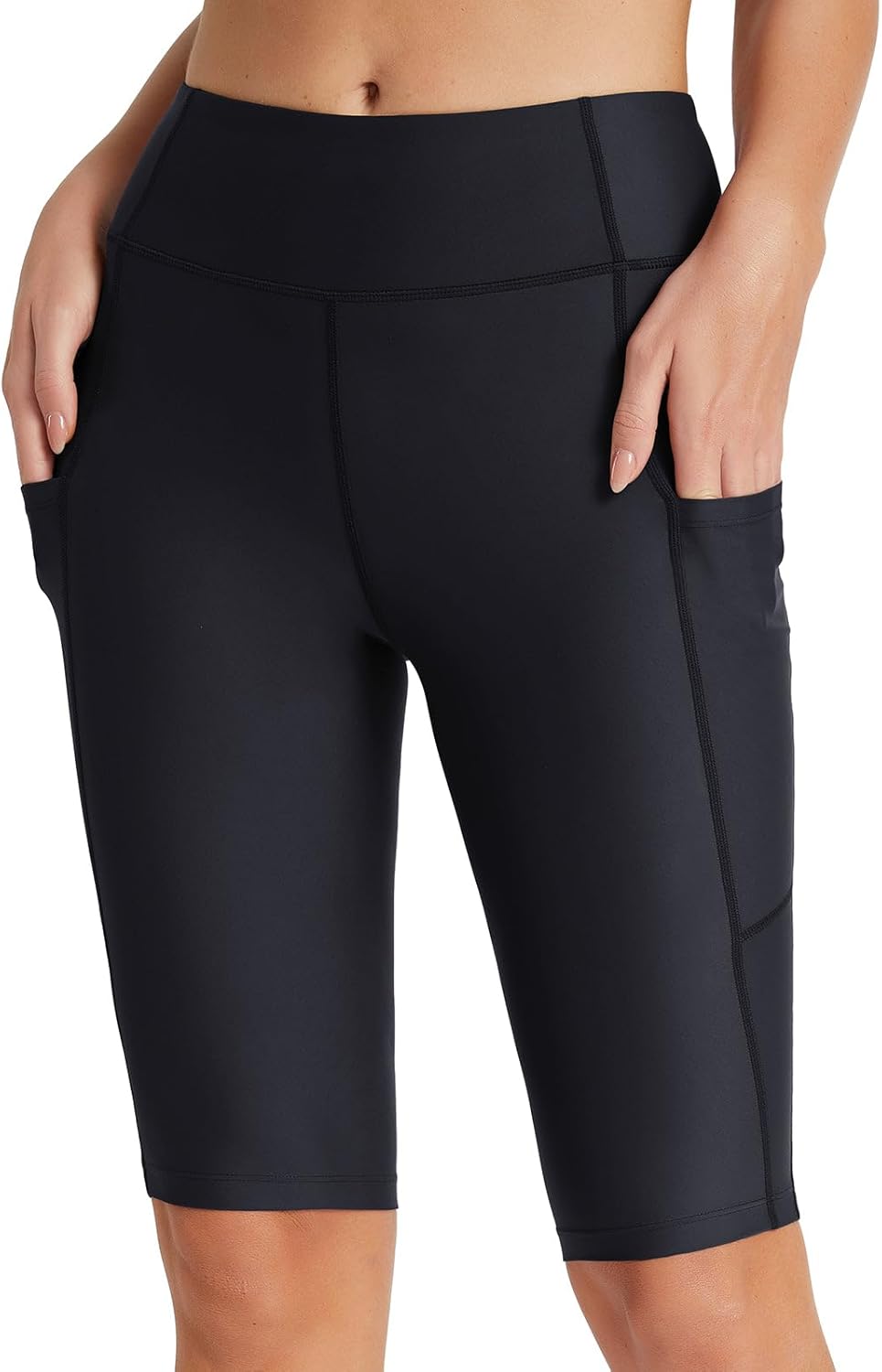 baleaf Women's 12 Swim Shorts with UPF 50+ High Waist Design