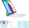 iPad 11th/10th Generation Case with Keyboard - Blue productivity