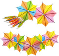 Colorful Mini Umbrella Cupcake Toppers x50