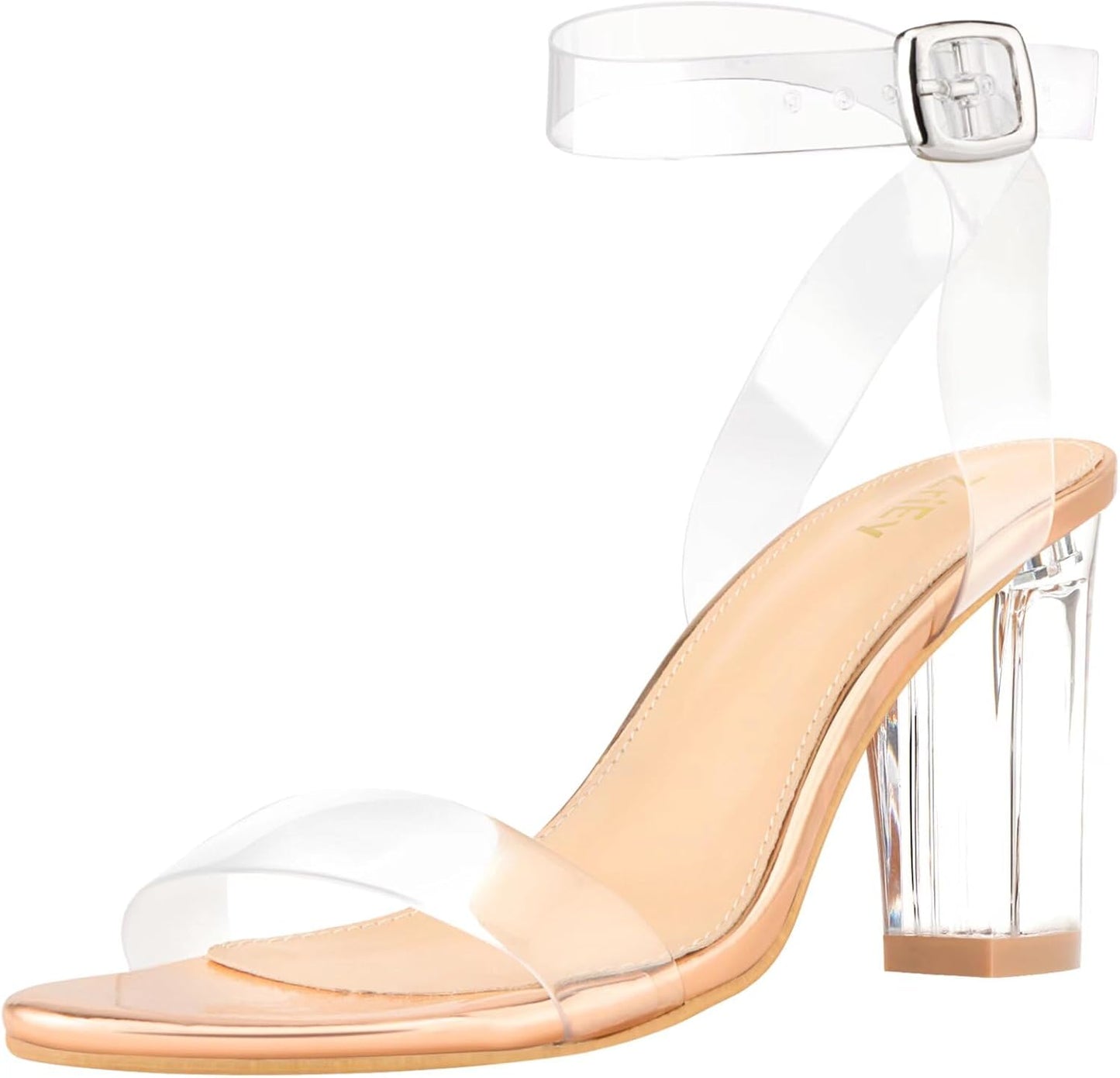 ZriEy Clear Block Sandals with Chunky Heels for Every Occasion