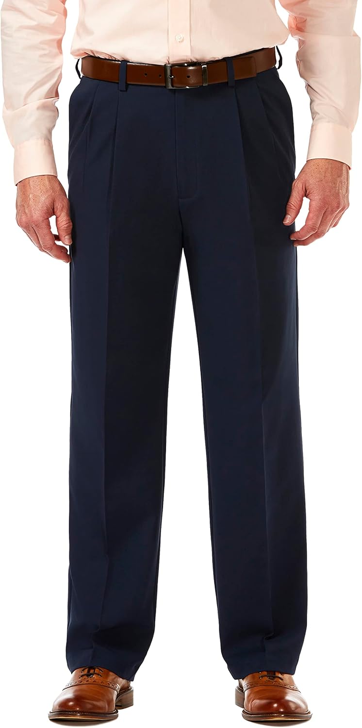 Haggar Men's Cool 18 Pro Classic Fit Pleat Front Pants Review