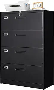 Letaya Metal Lateral File Cabinets with Lock for Home Office