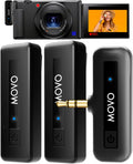 Movo Mini-Duo Wireless Mic Set - Crystal-clear audio for DSLR cameras
